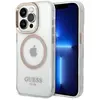 Image de Guess GUHMP14LHTRMD iPhone 14 Pro 6,1" z oty/gold hard case Metal Outline Magsafe (Apple iPhone 14 Pro), Coque pour téléphone portable, Or