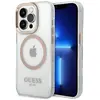 Image de Guess GUHMP14XHTRMD iPhone 14 Pro Max 6,7" z oty/gold hard case Metal Outline Magsafe (Apple iPhone 14 Pro Max), Coque pour téléphone portable, Or