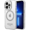 Image de Guess GUHMP14XHTRMS iPhone 14 Pro Max 6,7" srebrny/argent hard case Metal Outline Magsafe (Apple iPhone 14 Pro Max), Coque pour téléphone portable, Argent