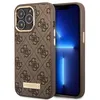 Image de Coque Guess PU Magsafe 4G Metal Plate pour iPhone 14 Pro - Marron