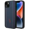 Image de U.S. Polo US Polo USHCP14MPFAV iPhone 14 Plus 6.7 "bleu marine / bleu marine couture en cuir (Apple iPhone 14 Plus), Coque pour téléphone portable, Bleu