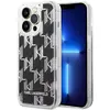 Image de Karl Lagerfeld Hard Cover Liquid Glitter Monogram Silver, pour iPhone 14 Plus, KLHCP14MLMNMS (Apple iPhone 14 Plus), Coque pour téléphone portable, Argent