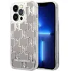 Image de Karl Lagerfeld Monogramme Liquid Glitter - Coque pour iPhone 14 Pro (Argent)