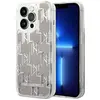 Image de Karl Lagerfeld Hard Cover Liquid Glitter Monogram Silver, pour iPhone 14 Pro, KLHCP14LLMNMK (Apple iPhone 14 Pro), Coque pour téléphone portable, Argent