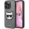 Image de Karl Lagerfeld Hard Cover Choupette Head Case Silver, pour iPhone 14 Pro, KLHCP14LSAPCHG (Apple iPhone 14 Pro), Coque pour téléphone portable, Argent
