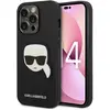 Image de Karl Lagerfeld KLHCP14LSAPKHK iPhone 14 Pro 6,1" czarny/black hardcase Saffiano Karl's Head Patch (Apple iPhone 14 Pro), Coque pour téléphone portable, Noir