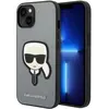 Image de Karl Lagerfeld KLHCP14MSAPKHG iPhone 14 Plus 6,7" srebrny/argent hardcase Saffiano Karl's Head Patch (Apple iPhone 14 Plus), Coque pour téléphone portable, Gris, Argent