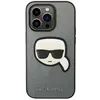 Image de Coque pour iPhone 14 Pro Effet Cuir Karl Head 3D Protection Chic Karl Lagerfeld Argent