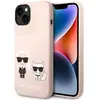 Image de Karl Lagerfeld KLHMP14SSSKCI iPhone 14 6.1 "hardcase rose pâle / rose pâle Silicone Karl &amp (Apple iPhone 13, Apple iPhone 14, Apple iPhone 15), Coque pour téléphone portable, Rose, Pink