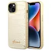 Image de Guess GUHCP14MHGCRHD iPhone 14 Plus 6,7" z oty/gold étui rigide Collection Croco (Apple iPhone 14 Plus, Apple iPhone 15 Plus), Coque pour téléphone portable, Or