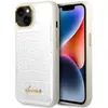 Image de Guess GUHCP14MHGCRHS iPhone 14 Plus 6,7" srebrny/argent étui rigide Collection Croco (Apple iPhone 14 Plus), Coque pour téléphone portable, Argent
