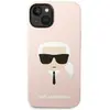 Image de Karl Lagerfeld KLHCP14MSLKHLP iPhone 14 Plus 6.7 "hardcase rose / rose Silicone Karl's Head (Apple iPhone 14 Plus, Apple iPhone 15 Plus), Coque pour téléphone portable, Rose, Pink