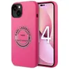 Image de Karl Lagerfeld Hard Cover Round Logo Bicolor Pink, pour iPhone 14 Plus, KLHCP14MSRSGRCF (Apple iPhone 14 Plus), Coque pour téléphone portable, Pink, Rose