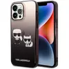 Image de Karl Lagerfeld KLHCP14LTGKCK iPhone 14 Pro 6.1 "étui rigide noir / noir dégradé Ikonik Karl &am (Apple iPhone 14 Pro), Coque pour téléphone portable, Noir