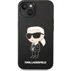Image de Karl Lagerfeld KLHCP14MSNIKBCK iPhone 14 Plus 6,7" étui rigide czarny/black Silicone Ikonik (Apple iPhone 14 Plus, Apple iPhone 15 Plus), Coque pour téléphone portable, Noir