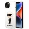 Image de Karl Lagerfeld Silicone NFT Ikonik - Coque pour iPhone 14 Plus (Blanc)