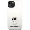 Image de Karl Lagerfeld KLHCP14MSNCHBCH iPhone 14 Plus 6,7" étui rigide bia?y/white Silicone Choupette (Apple iPhone 14 Plus, Apple iPhone 15 Plus), Coque pour téléphone portable, Blanc