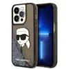 Image de Karl Lagerfeld Liquid Glitter NFT Karl's Head - Coque pour iPhone 14 Pro Max (Noir)