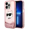 Image de Karl Lagerfeld KLHCP14LLNCHCP iPhone 14 Pro 6.1" rose/rose hardcase paillettes Tête de Choupette (Apple iPhone 14 Pro), Coque pour téléphone portable, Pink, Transparent