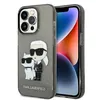 Image de Karl Lagerfeld IML Glitter NFT Karl & Choupette - Coque pour iPhone 14 Pro Max (Noir)