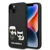 Image de Karl Lagerfeld Silicone Liquide Karl & Choupette MagSafe - Coque pour iPhone 14 Plus (Noir)