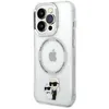 Image de Coque pour iPhone 14 Pro Imprimé Karl et Choupette Compatible MagSafe Karl Lagerfeld Transparent