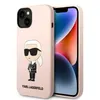 Image de Karl Lagerfeld Silicone NFT Ikonik MagSafe - Coque pour iPhone 14 Plus (Rose)