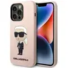 Image de Karl Lagerfeld KLHMP14LSNIKBCP iPhone 14 Pro 6,1" hardcase ró?owy/pink Silicone Ikonik Magsafe (Apple iPhone 14 Pro), Coque pour téléphone portable, Pink, Rose