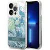 Image de Guess GUHCP14LLFLSN iPhone 14 Pro 6,1" zielony/green hardcase Fleur liquide pailleté (Apple iPhone 14 Pro), Coque pour téléphone portable, Vert