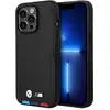 Image de BMW Étui BMHMP14L22PTDK iPhone 14 Pro 6,1" czarny/black Leather Stamp Tricolor Magsafe (Apple iPhone 14 Pro), Coque pour téléphone portable, Noir