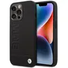 Image de BMW Étui BMHCP14XSLLBK iPhone 14 Pro Max 6,7" czarny/black Leather Stamp (Apple iPhone 14 Pro Max), Coque pour téléphone portable, Noir