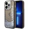 Image de Karl Lagerfeld Hard Cover Translucent Liquid Glitter Black, pour iPhone 14 Pro, KLHCP14LLCKVK (Apple iPhone 14 Pro), Coque pour téléphone portable, Noir