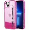 Image de Karl Lagerfeld Hard Cover Translucent Liquid Glitter Pink, pour iPhone 14 Plus, KLHCP14MLCKVF (Apple iPhone 14 Plus, Apple iPhone 15 Plus), Coque pour téléphone portable, Rose, Pink