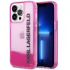 Image de Coque pour iPhone 14 Pro - Karl Lagerfeld Hardcase Liquid Glitter (KLHCP14LLCKKVF) - Rose Elong