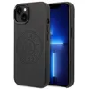 Image de Coque iPhone 15 Plus / iPhone 14 Plus - Karl Lagerfeld Hardcase Cuir Perforé (KLHCP14MFMFWHK) - Noir
