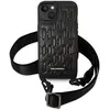 Image de Karl Lagerfeld KLHCP14SSTMMK iPhone 14 6.1" étui rigide noir/noir Monogram Plaque Logo Strap (Apple iPhone 14), Coque pour téléphone portable, Noir