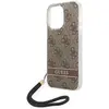 Image de Guess GUOHCP14LH4STW iPhone 14 Pro 6,1" br zowy/brown hardcase 4G Print Strap (Apple iPhone 14 Pro), Coque pour téléphone portable, Marron
