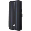 Image de BMW Étui BMBKP14L22RVSK iPhone 14 Pro 6,1" czarny/black bookcase Leather Stamp Blue Lines (Apple iPhone 14 Pro), Coque pour téléphone portable, Noir