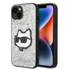 Image de Karl Lagerfeld NFT Glitter Choupette Patch - Coque pour iPhone 14 Plus (Argent)