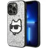 Image de Karl Lagerfeld iPhone 14 Pro 6.1 Patch Choupette à paillettes (Apple iPhone 14 Pro), Coque pour téléphone portable, Argent
