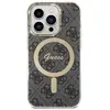 Image de Guess Zestaw GUBPP14LH4EACSK Étui+chargeur iPhone 14 Pro 6,1" czarny/black hard case 4G Print MagSaf (Apple iPhone 14 Pro), Coque pour téléphone portable, Multicolore, Noir