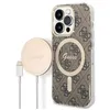 Image de Bundle Chargeur 15W Guess Magsafe + Coque Magsafe 4G pour iPhone 14 Pro Max