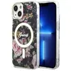 Image de Guess GUHMP14SHCFWSK iPhone 14 6.1" czarny/black hardcase Flower MagSafe (Apple iPhone 14), Coque pour téléphone portable, Noir