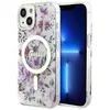 Image de Guess GUHMP14MHCFWST iPhone 14 Plus 6.7" étui rigide transparent Fleur MagSafe (Apple iPhone 14 Plus), Coque pour téléphone portable, Transparent