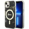 Image de Guess GUHMP14MHTMRSK iPhone 14 Plus 6.7" noir/black hardcase Golden Marble MagSafe (Apple iPhone 14 Plus), Coque pour téléphone portable, Noir
