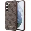 Image de Guess 4G Metal Gold Logo Case pour Samsung Galaxy S23 - marron (Samsung Galaxy S23), Coque pour téléphone portable, Marron
