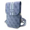 Image de Sacoche bandoulière Modèle Stripe 4G Guess Bleu