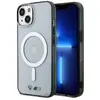 Image de BMW Étui BMHMP14MHCRS iPhone 14 Plus 6.7" transparent hardcase Silver Ring MagSafe (Apple iPhone 14 Plus), Coque pour téléphone portable, Gris, Argent, Transparent