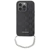 Image de Coque pour iPhone 14 Saffiano avec Chaîne Rigide Stylé Karl Lagerfeld Noir