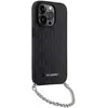 Image de Karl Lagerfeld KLHCP14XSACKLHPK iPhone 14 Pro Max 6.7" czarny/black étui rigide en cuir Saffiano Monogram Chain (Apple iPhone 14 Pro Max), Coque pour téléphone portable, Noir